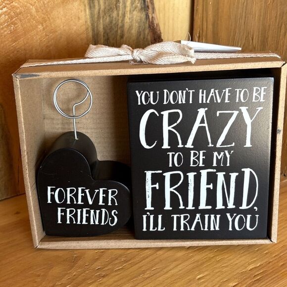 Forever Friends Block Sign And Photo Block New Box Set - Picture 10 of 10